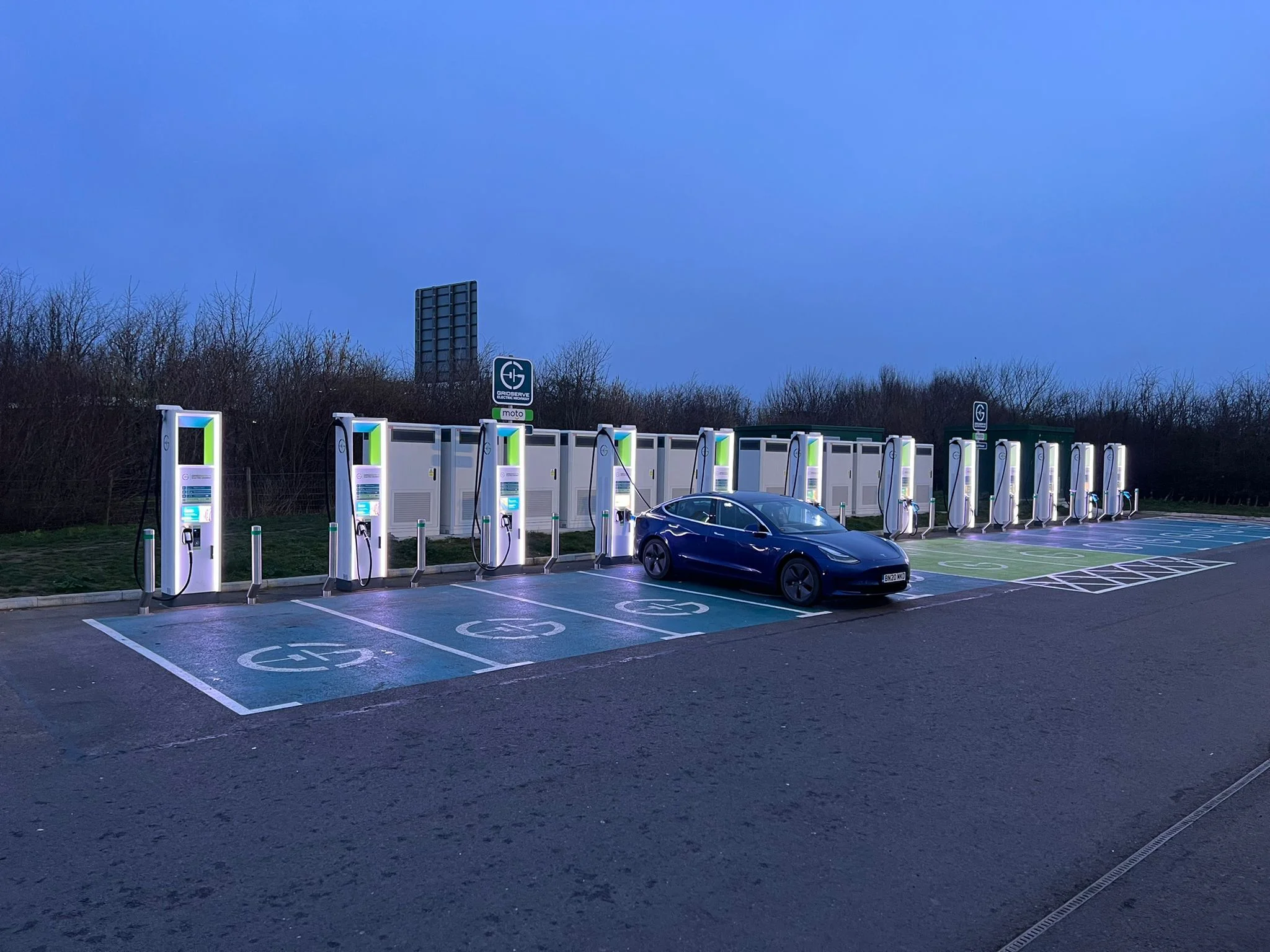 Large Scale EV Charging Construction